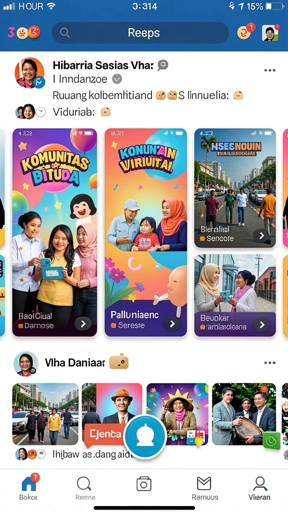 987up - Tangkapan layar menampilkan sistem reward dengan item atraktif.