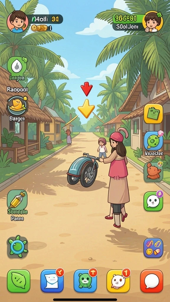 gn777 - Screenshot 1 menunjukkan karakter utama dalam aksi.